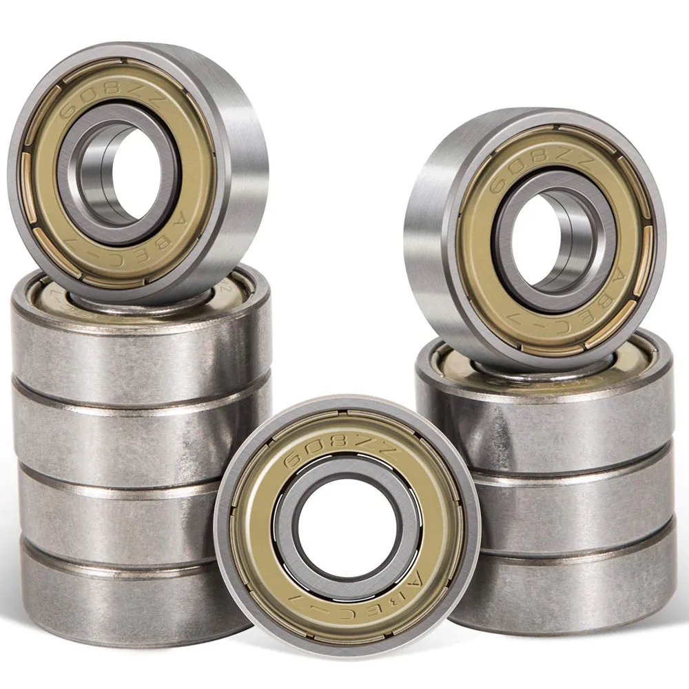 10pcs Baby Carriage Skateboard Ball Bearings 608ZZ SteelBiMetal