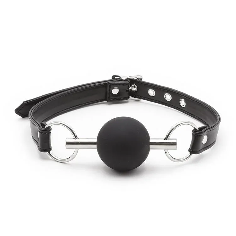 2106MQ      Chomp at the Bit Black Silicone Ball Gag