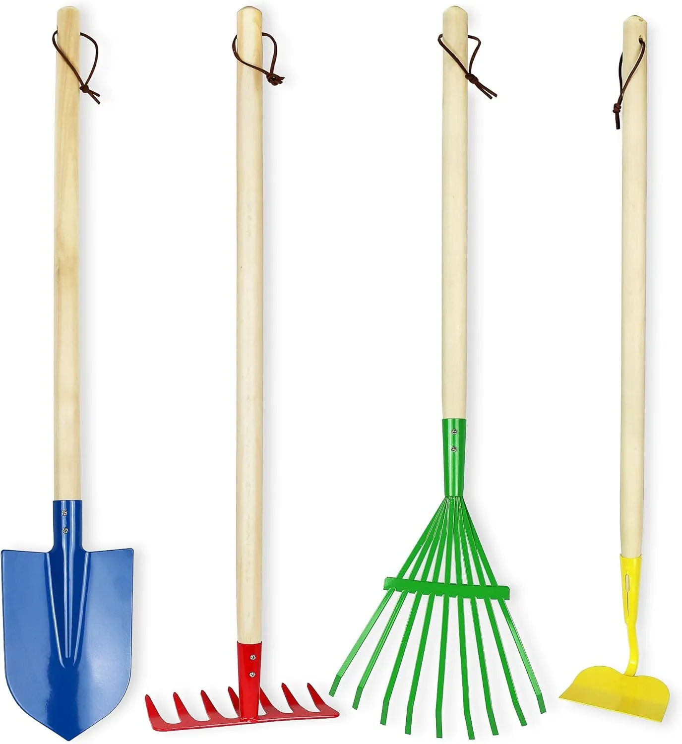 4-Piece Kids Gardening Set With Shovel, Rake For Yard - Outdoor Toys