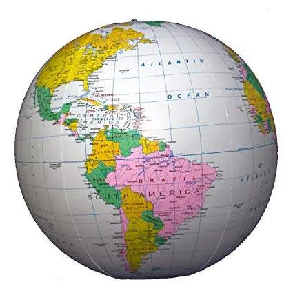 41cm Inflatable Political Globe by ITM