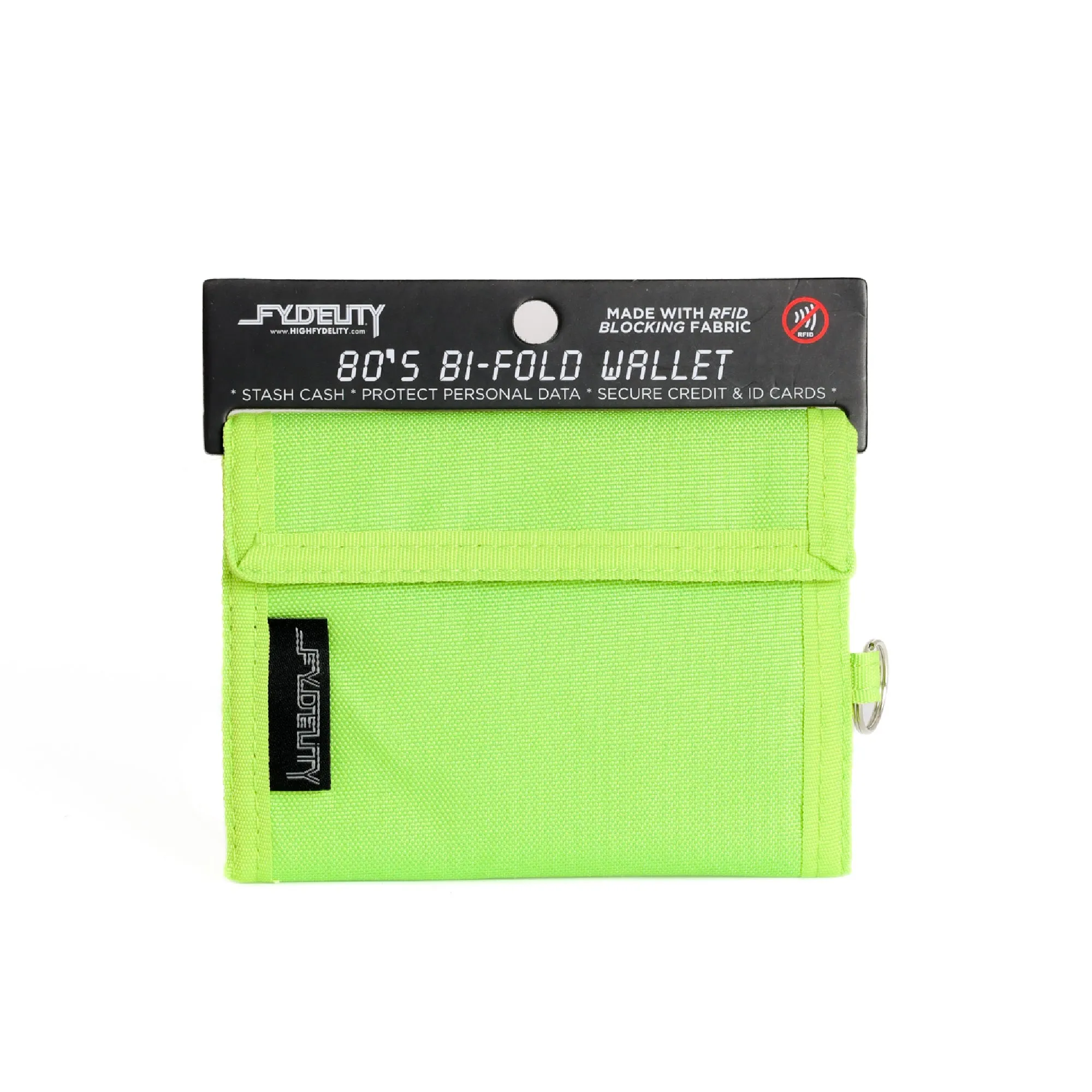 80's Wallet | Bi-Fold RFID | Neon Green