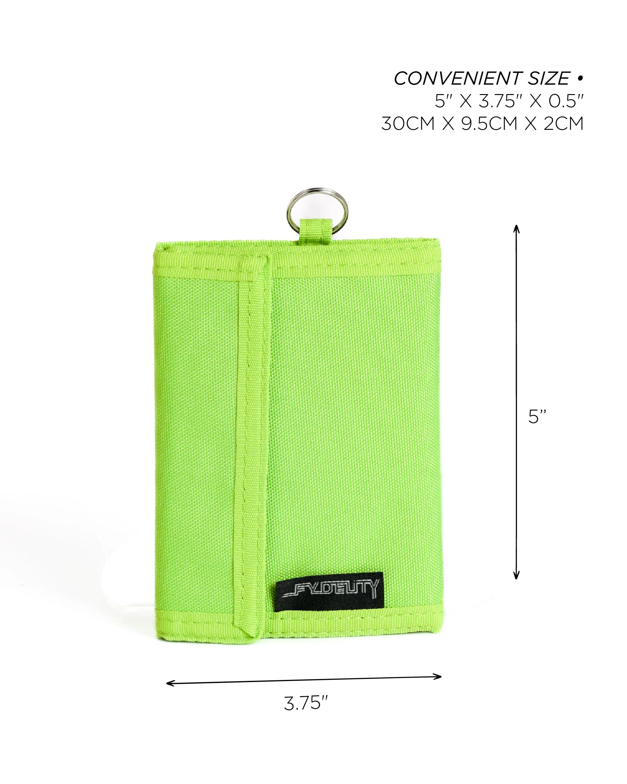 80's Wallet | Bi-Fold RFID | Neon Green