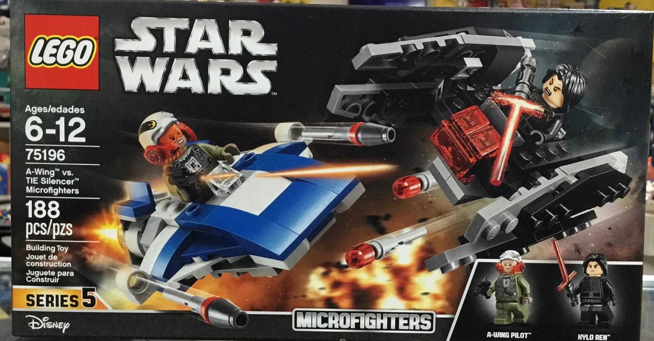 A-Wing vs. TIE Silencer Microfighters, 75196