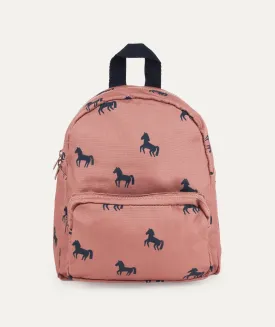 Allan Backpack - Horses / Dark rosetta