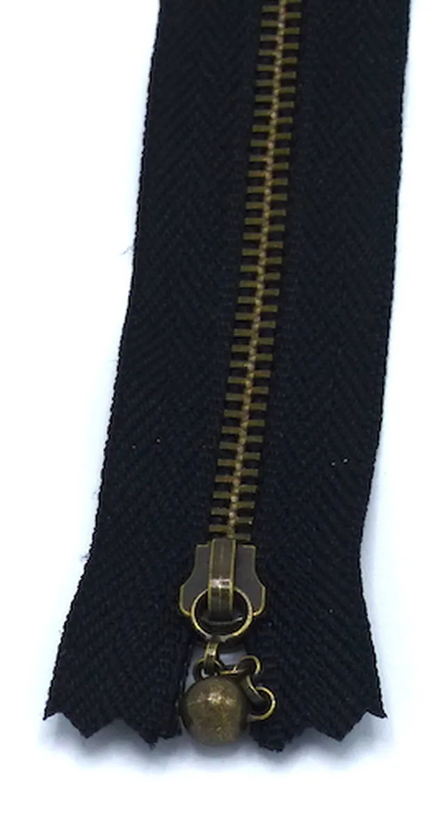 Ball & Chain Zippers - 3 Color Options