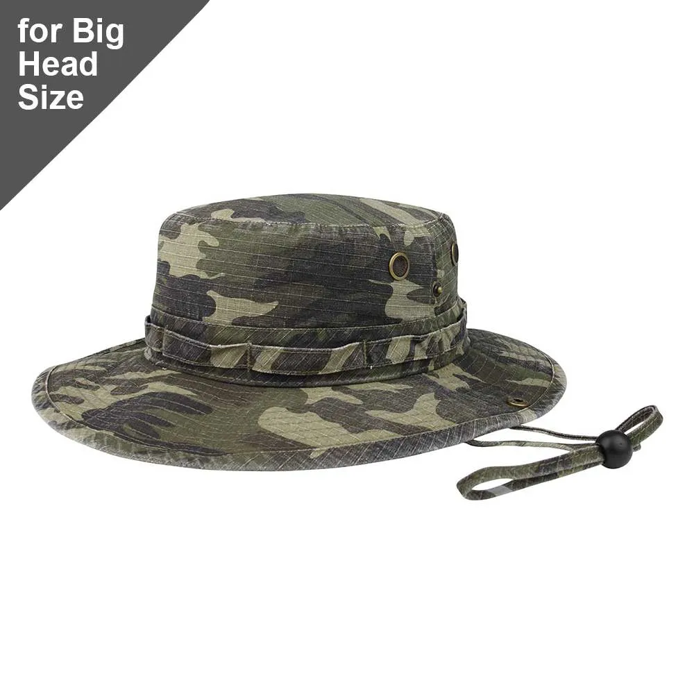 Big Head Camouflage Rip-Stop Hunting Hat