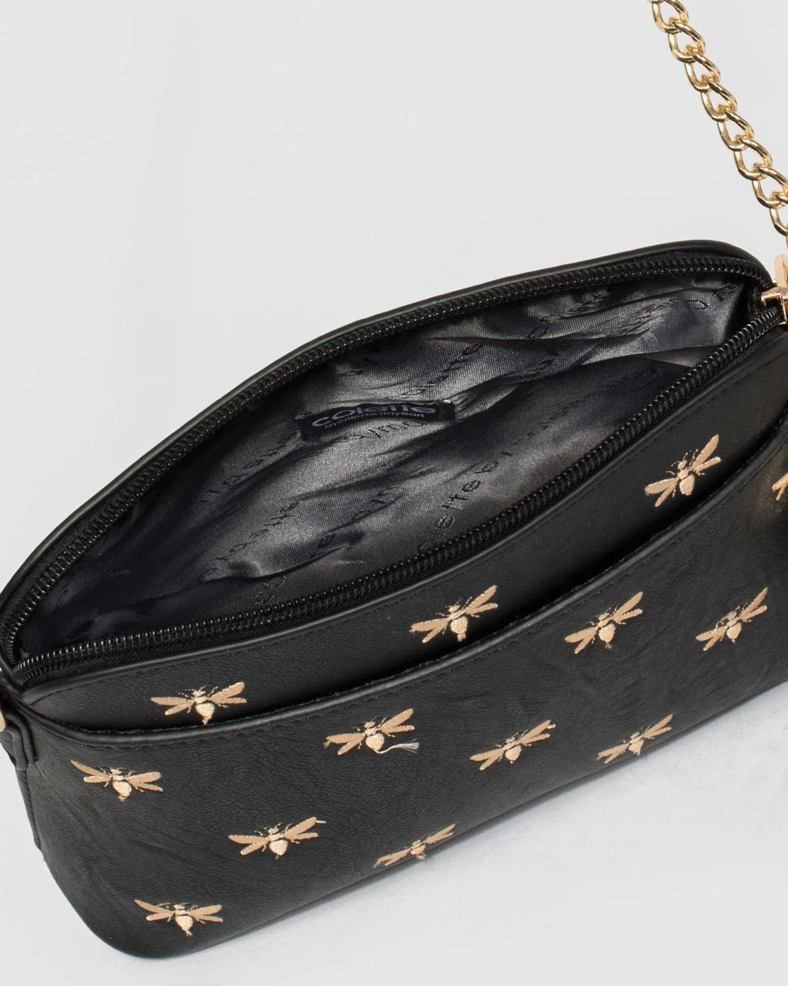 Black Karen Bee Crossbody Bag