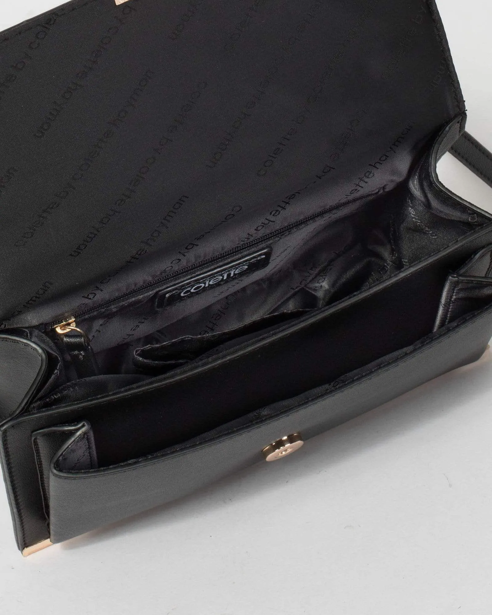 Black Lorraine Crossbody Bag