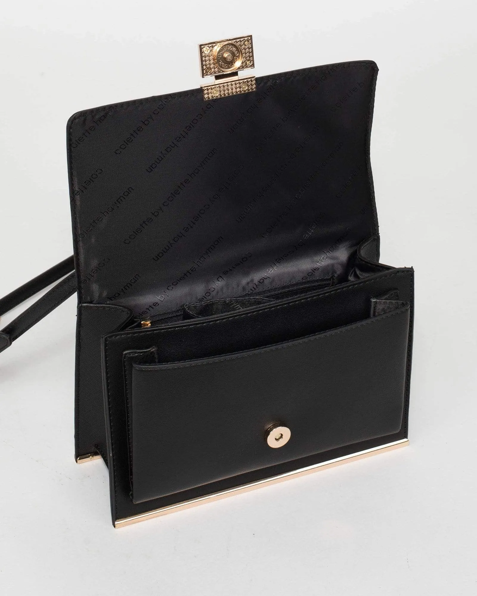 Black Lorraine Crossbody Bag