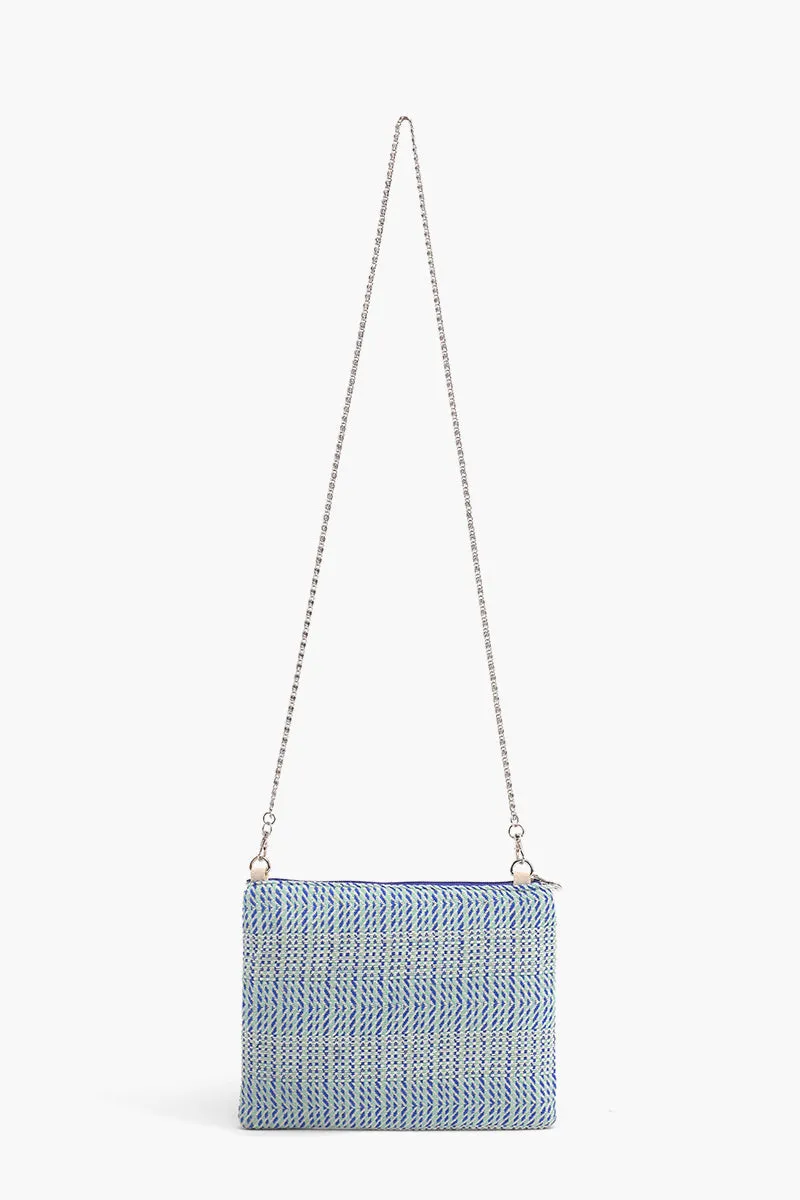 Blue Angel Embellished Clutch