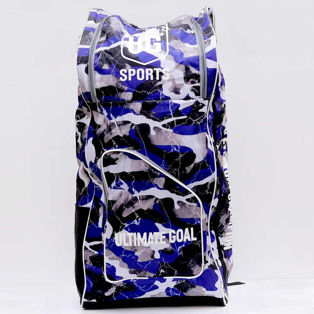 Blue Cricket Kit Bag with Shoulder Straps