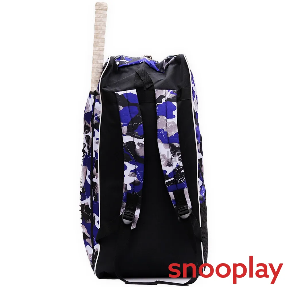 Blue Cricket Kit Bag with Shoulder Straps