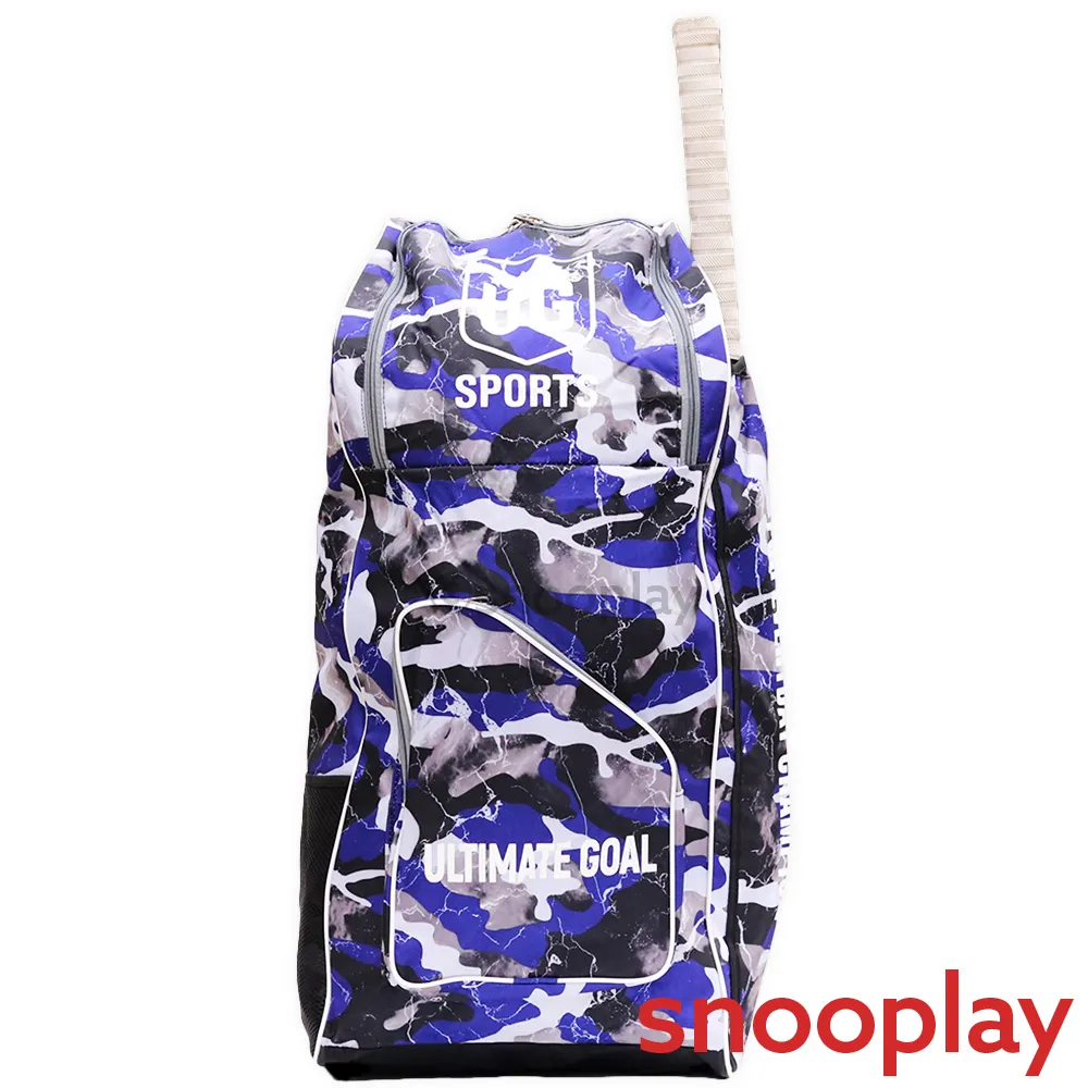 Blue Cricket Kit Bag with Shoulder Straps