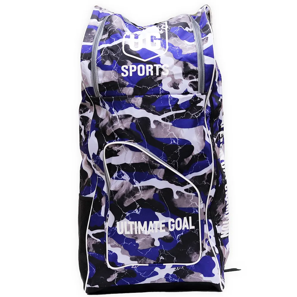 Blue Cricket Kit Bag with Shoulder Straps