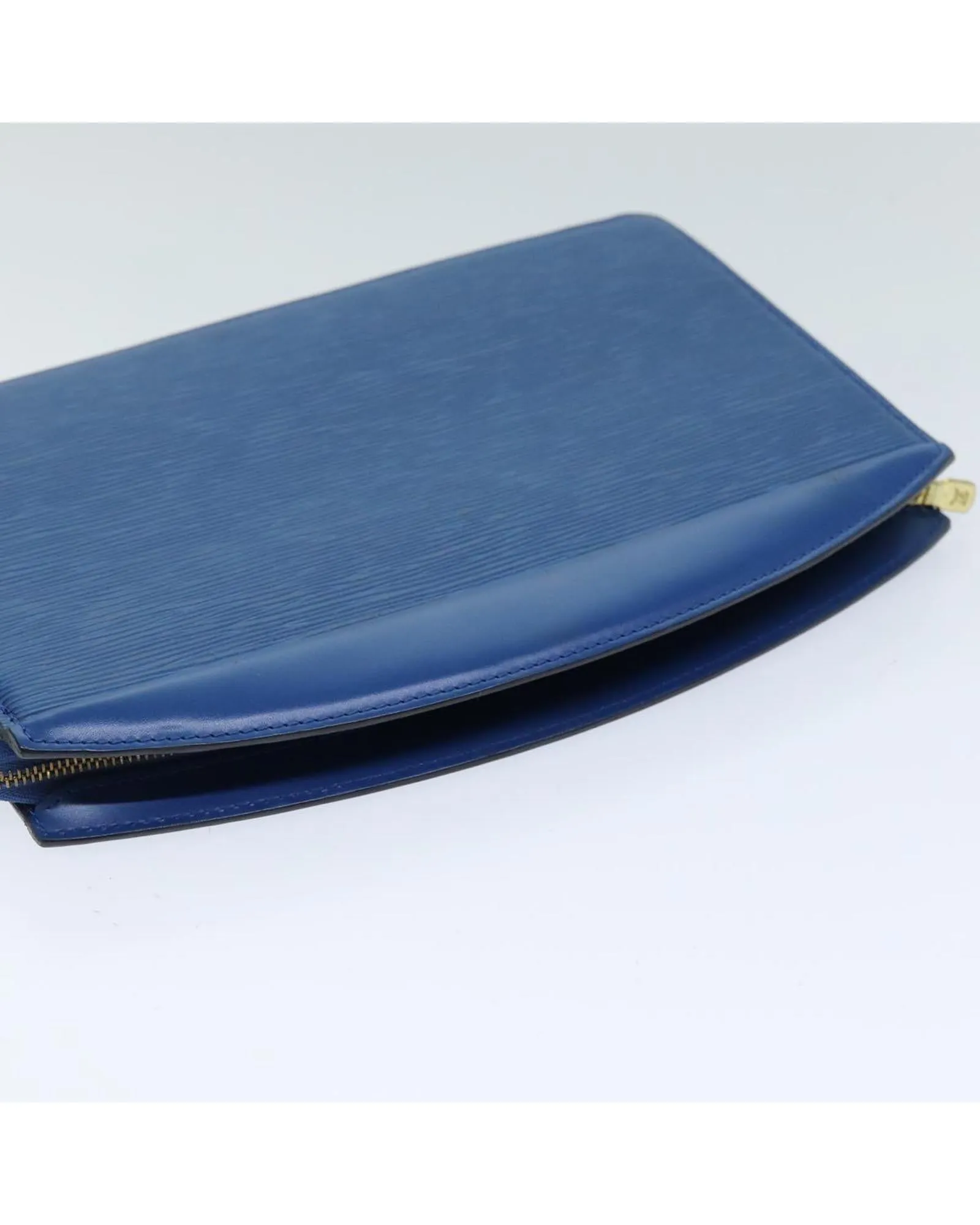 Blue Epi Leather Pouch with Accessory - Rank C