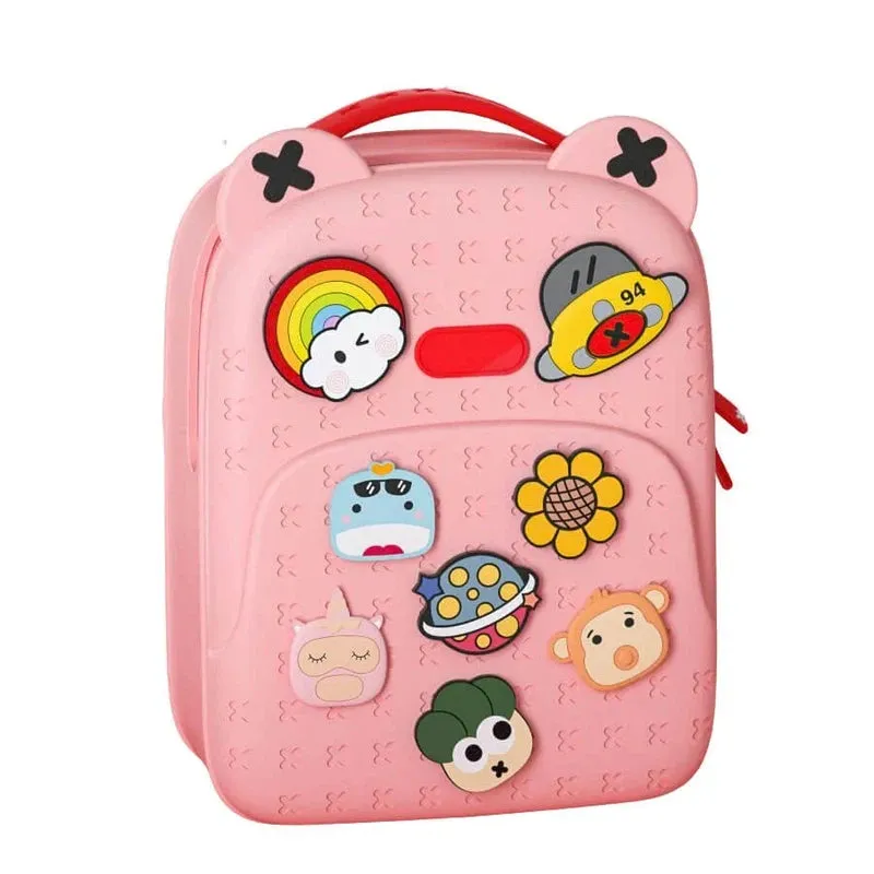 Blush Pink Tic Tac Movable Trinkets Backpack