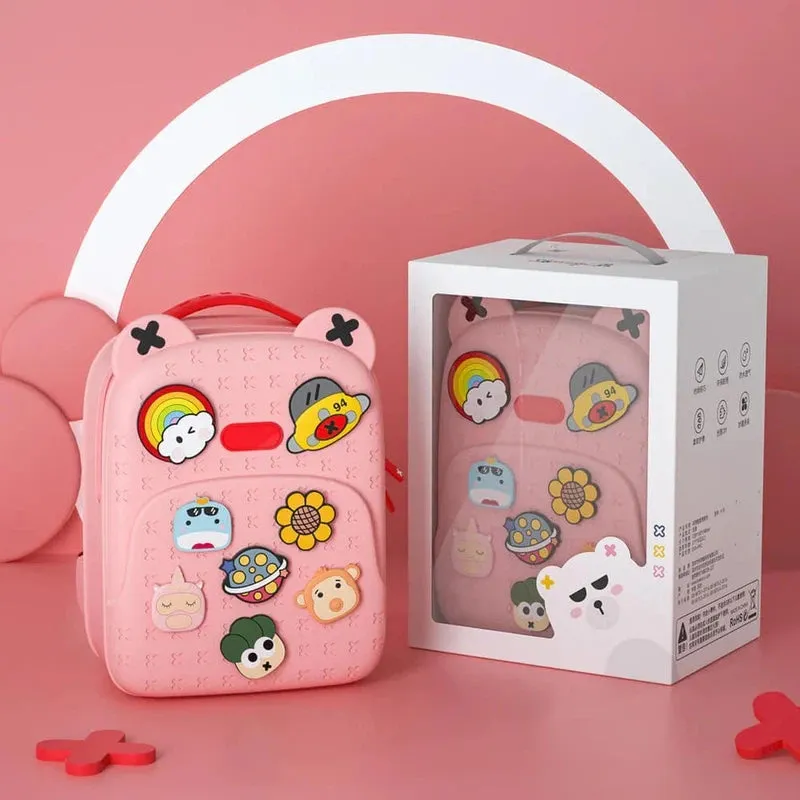 Blush Pink Tic Tac Movable Trinkets Backpack