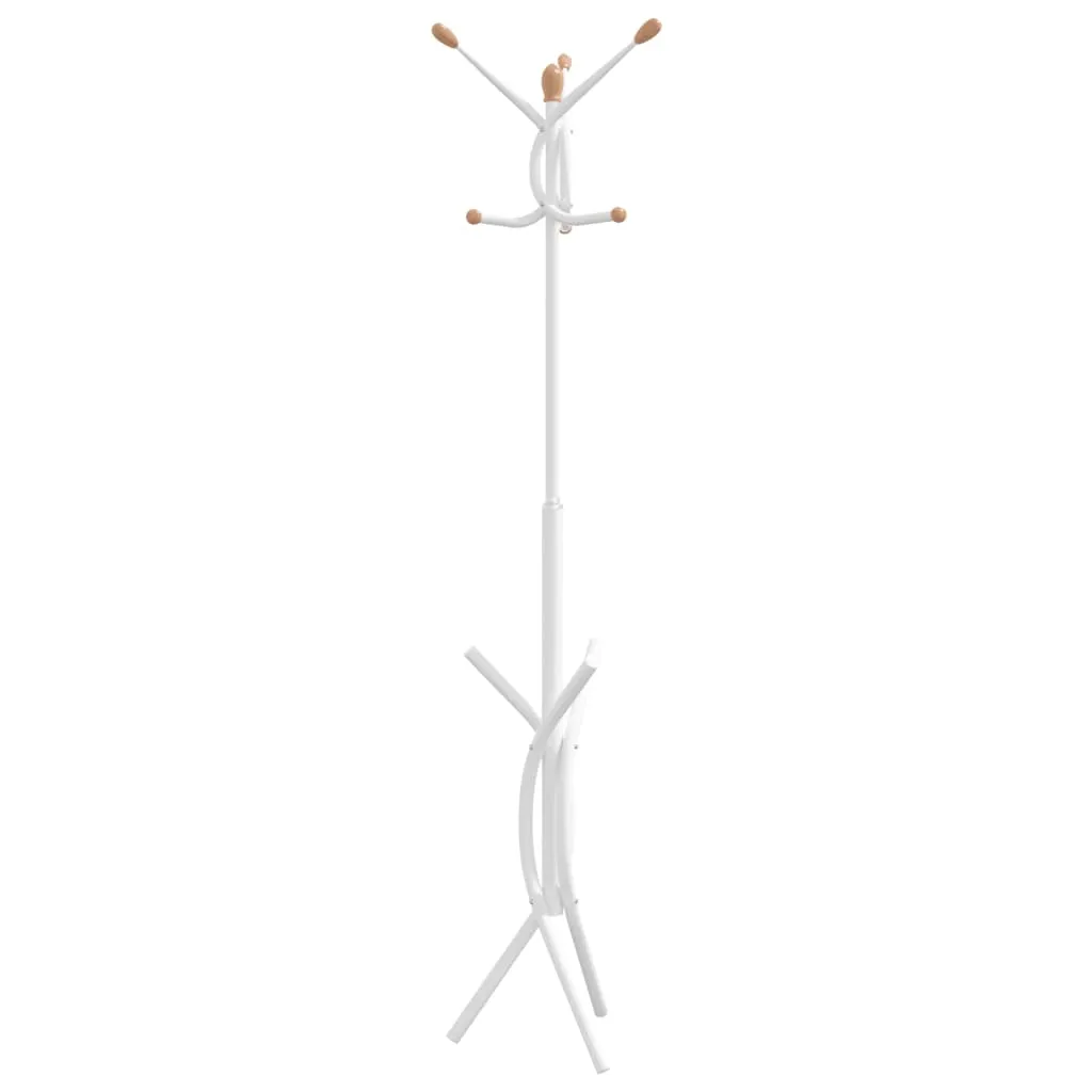 Coat Stand White 176 cm Powder-coated Iron