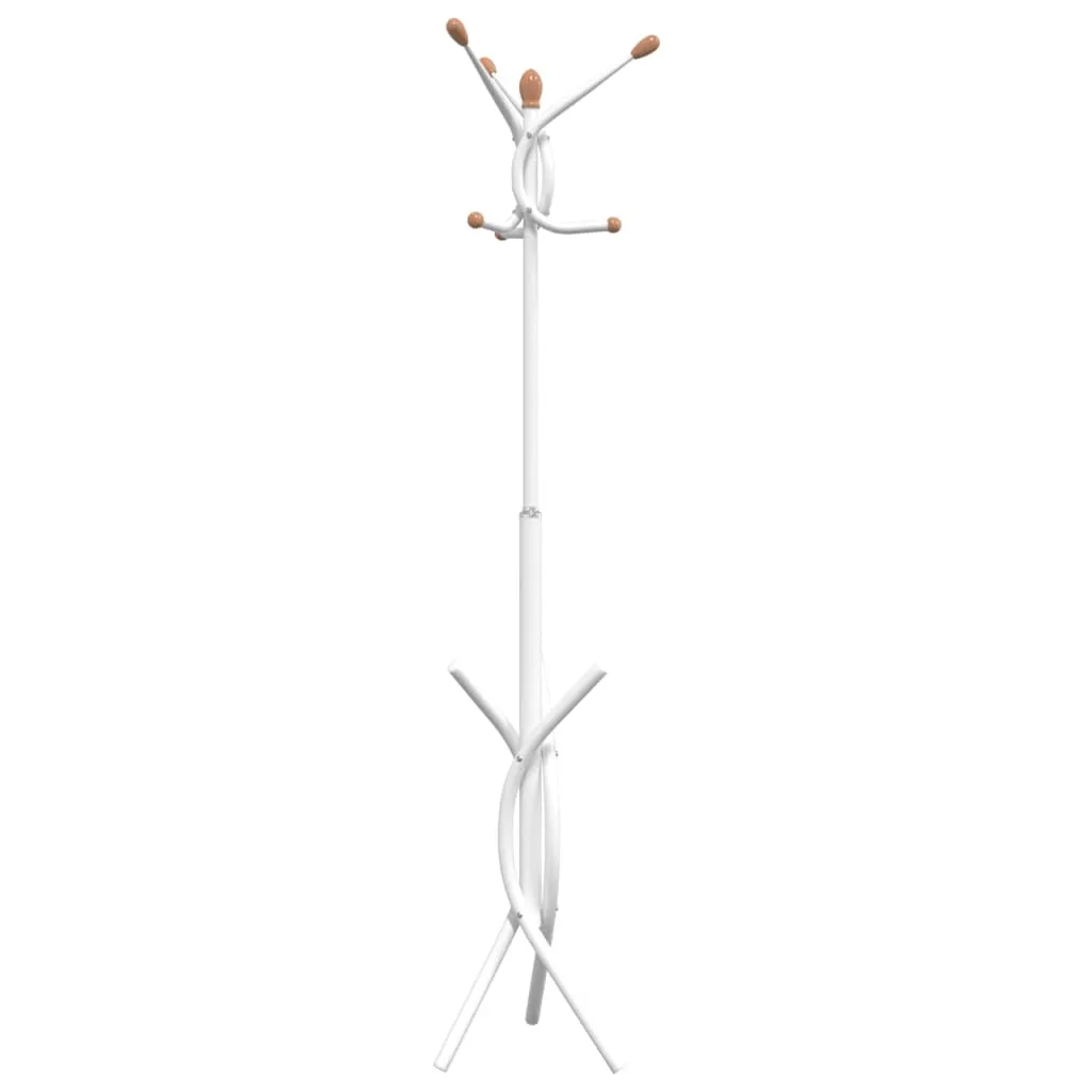 Coat Stand White 176 cm Powder-coated Iron