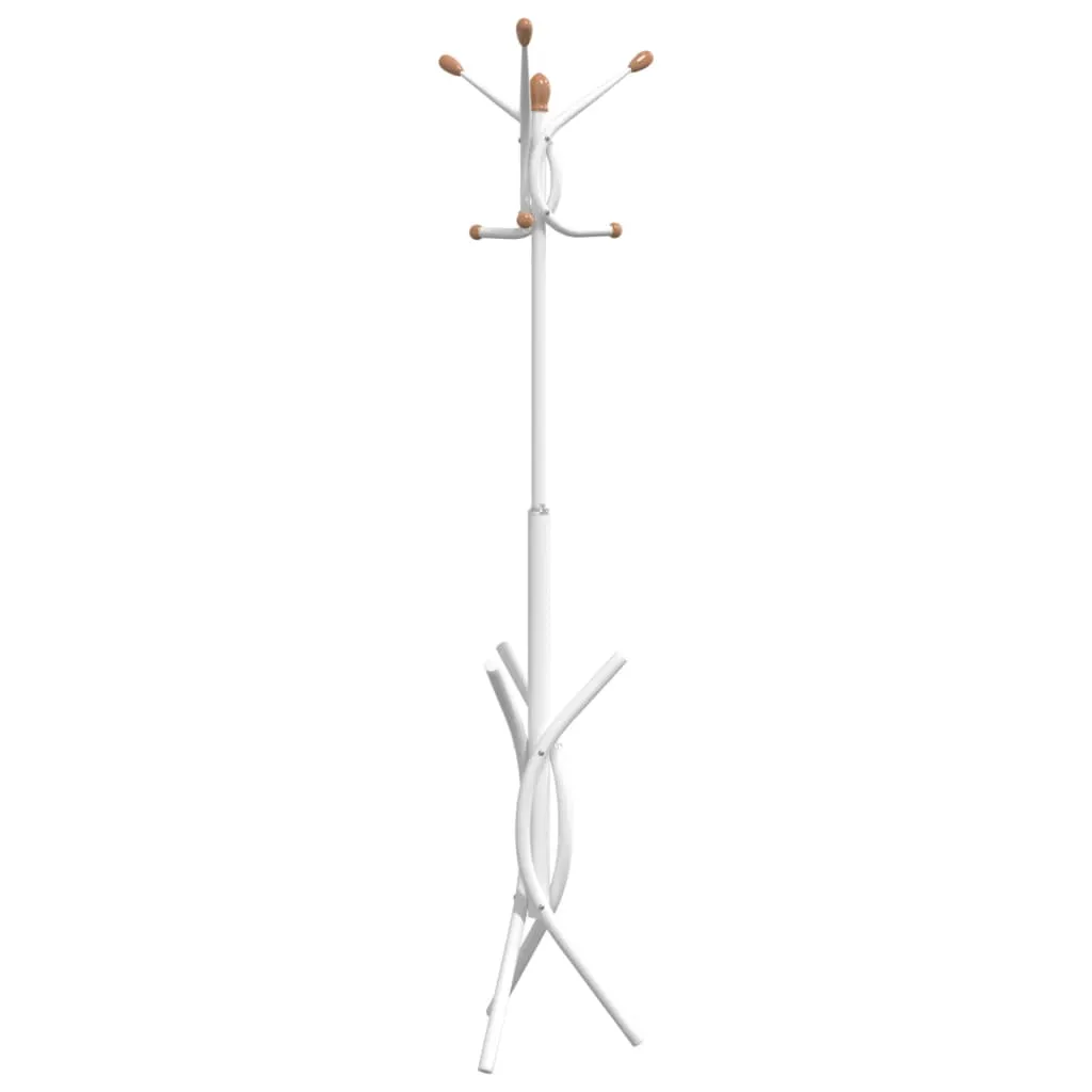 Coat Stand White 176 cm Powder-coated Iron