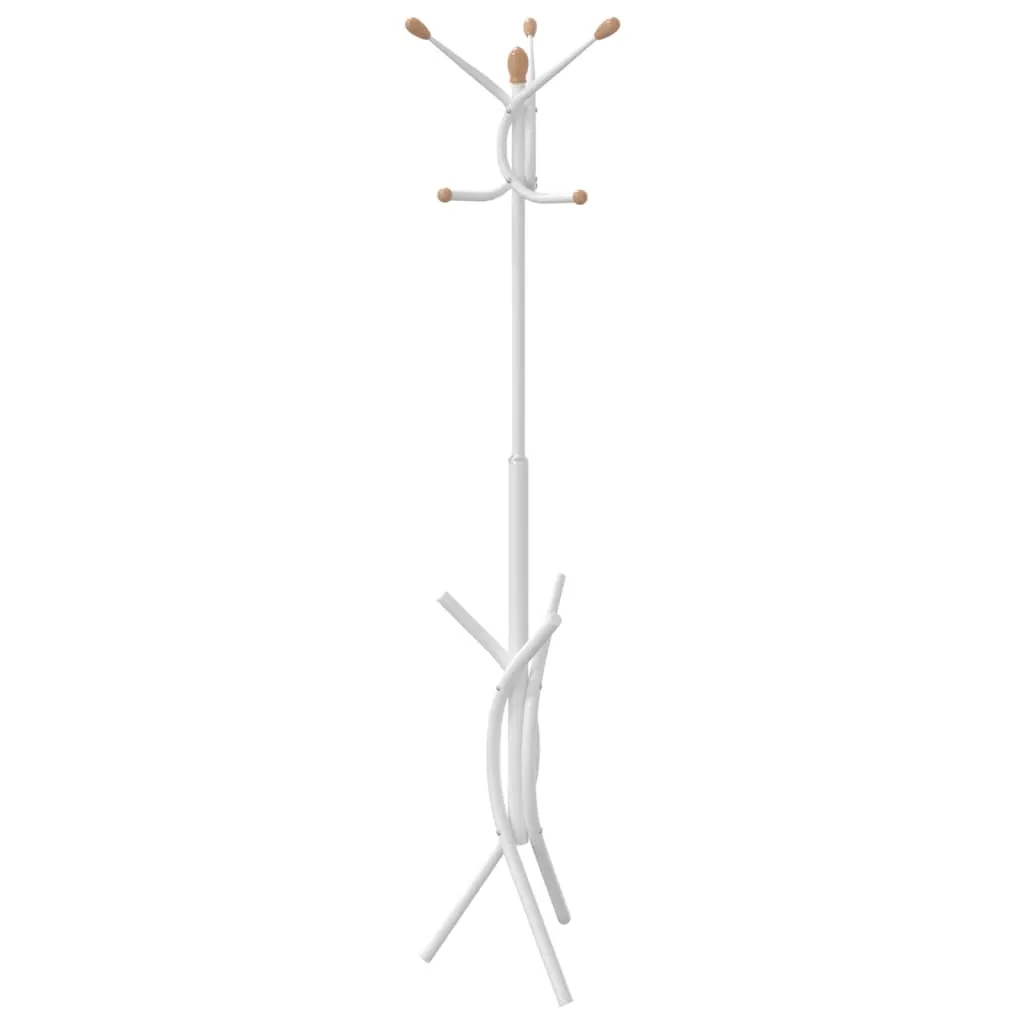 Coat Stand White 176 cm Powder-coated Iron