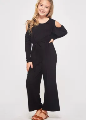 Cold shoulder jumpsuit