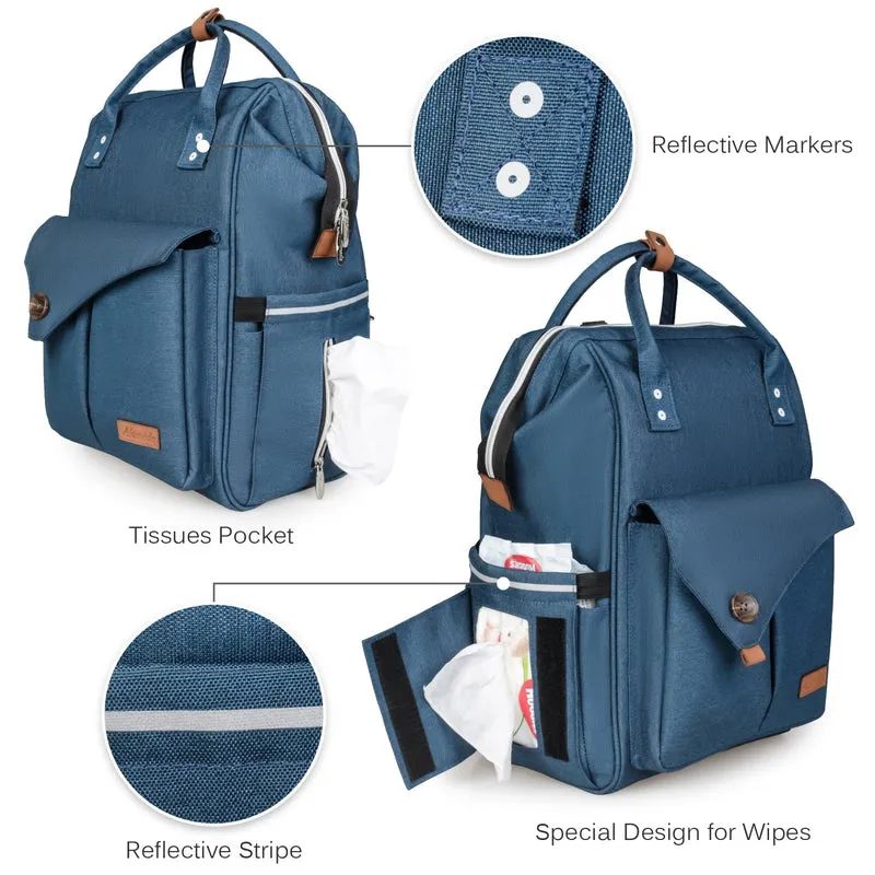 Diaper Backpack - Large - Blue