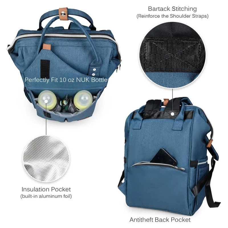 Diaper Backpack - Large - Blue