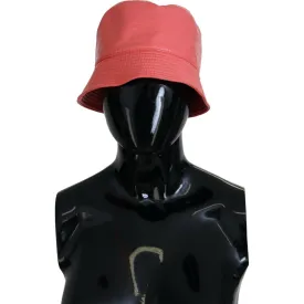 Dolce & Gabbana Elegant Peach Bucket Hat - Summer Chic Essential