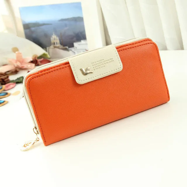 Fashion Wallet Women Luxury Female Carteira Feminina Long Wallets Ladies PU Leather Zipper Purse Card Holders Clutch Money Bag