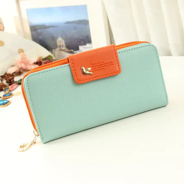 Fashion Wallet Women Luxury Female Carteira Feminina Long Wallets Ladies PU Leather Zipper Purse Card Holders Clutch Money Bag