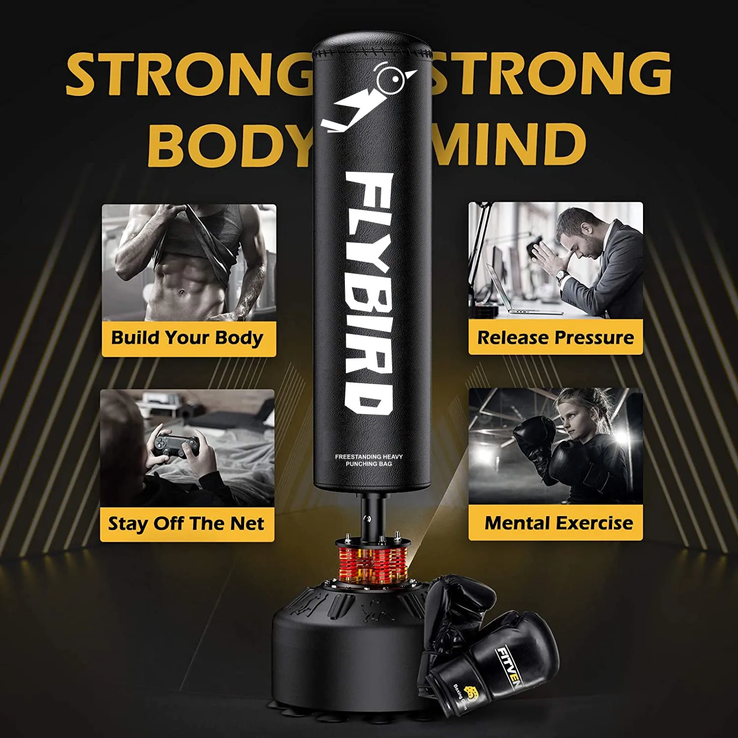 Flybird Freestanding Punching Bag