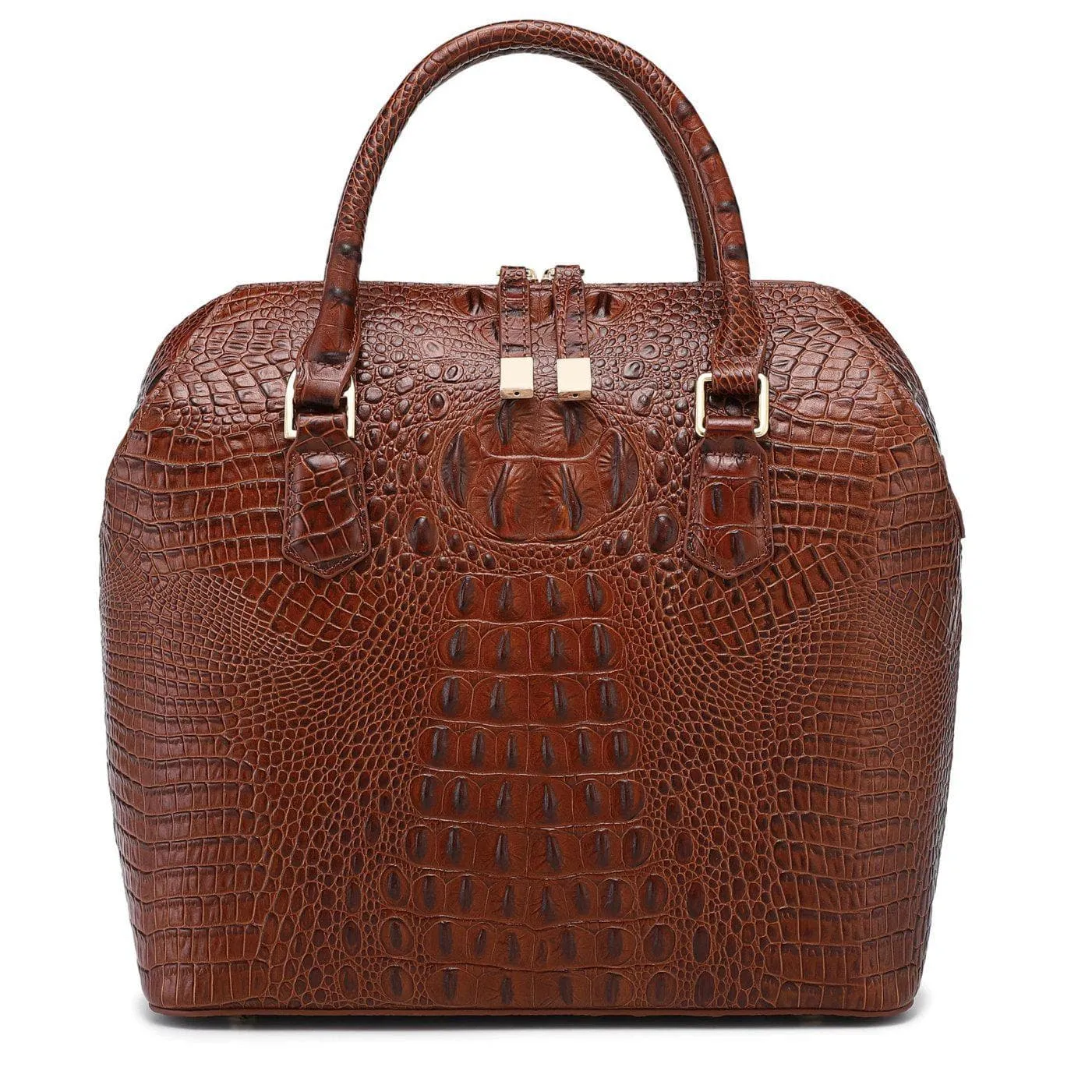 Grace Croc Embossed Leather Handbag