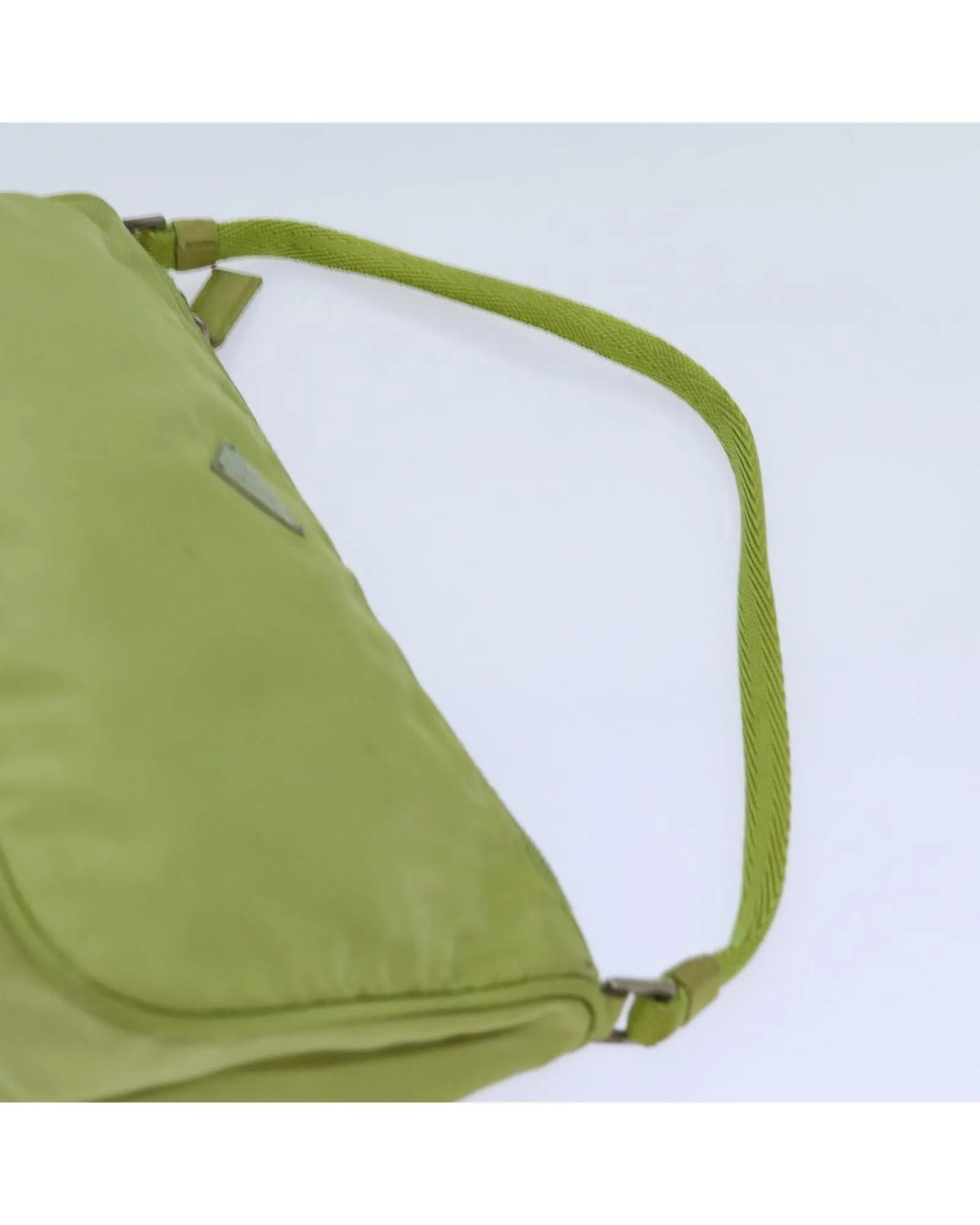 Green Nylon Accessory Pouch by Italian Designer