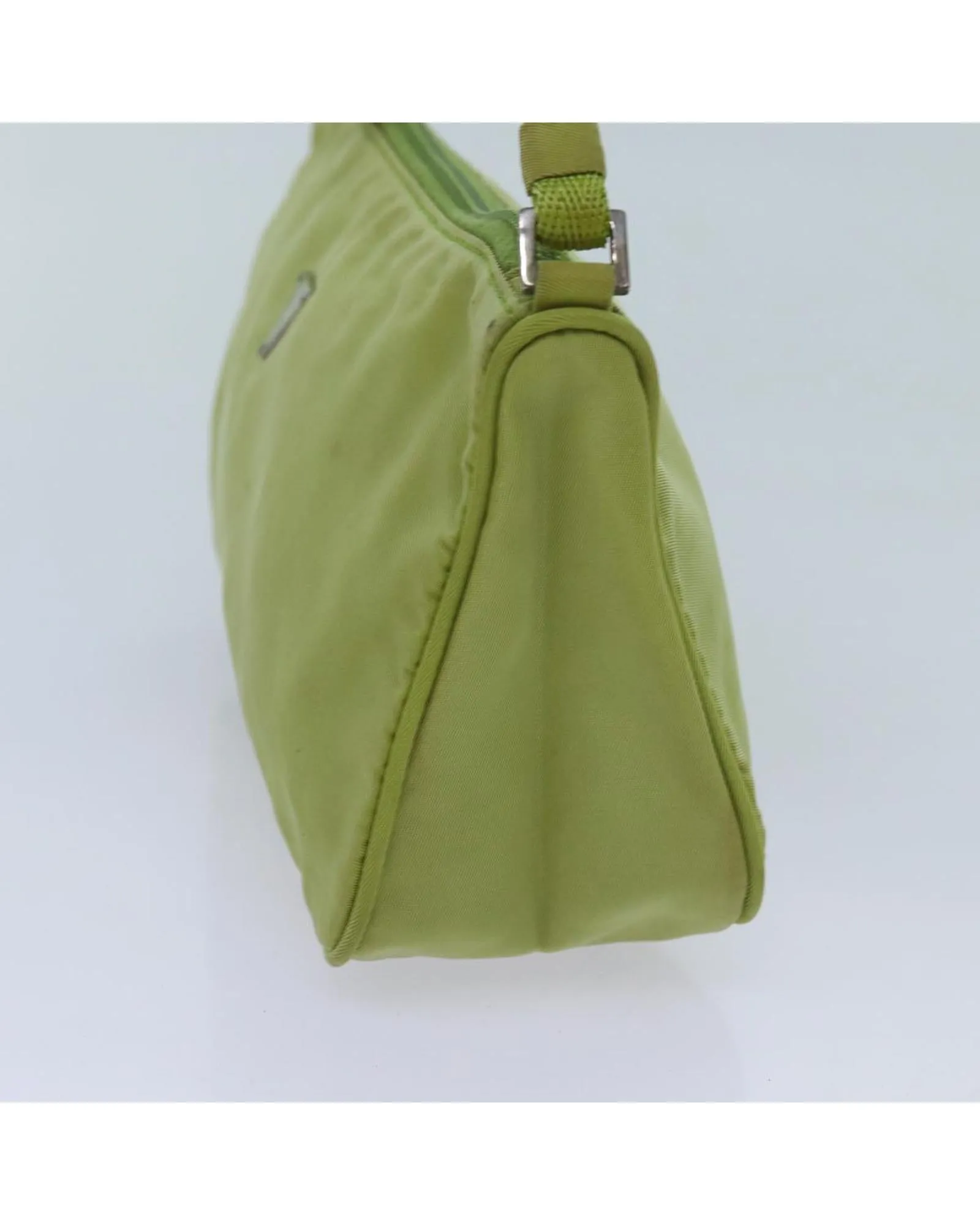 Green Nylon Accessory Pouch by Italian Designer