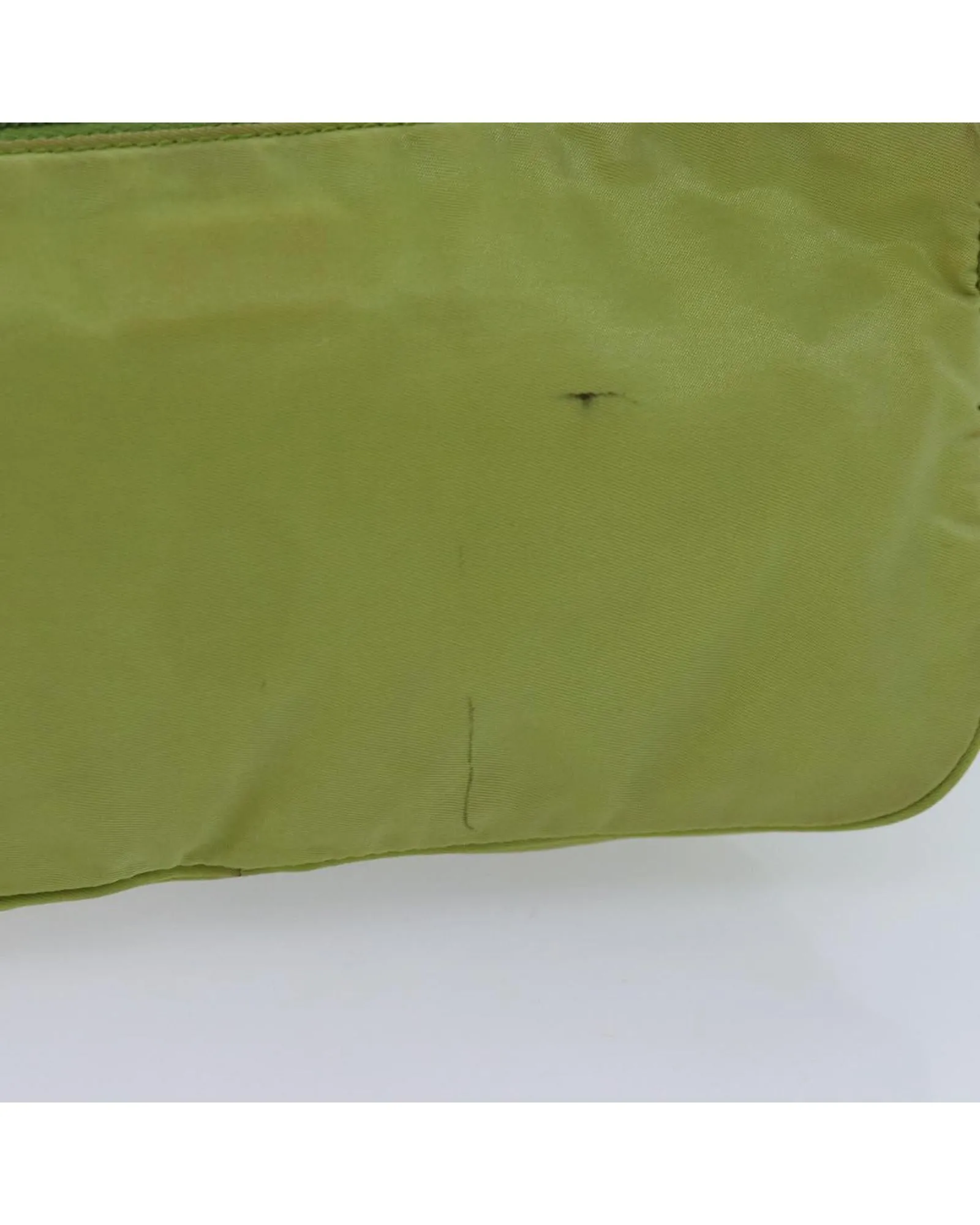 Green Nylon Accessory Pouch by Italian Designer