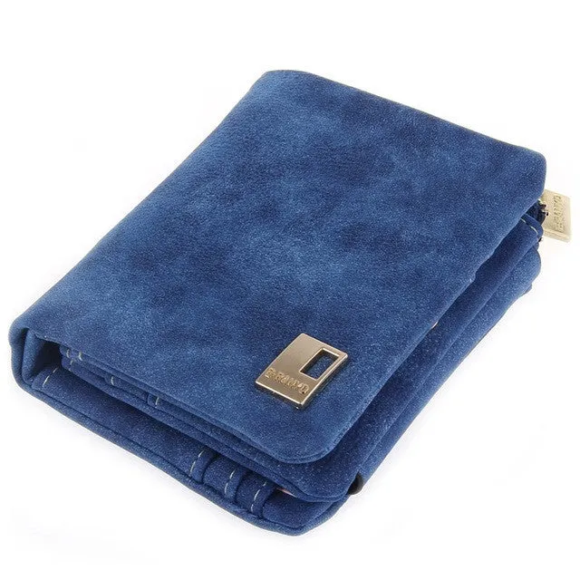 Guapabien Ladies Portfolio Women Mini Wallets Zipper Short Women Leather Wallet Fold Wristlet Purse Holder Female Handbag