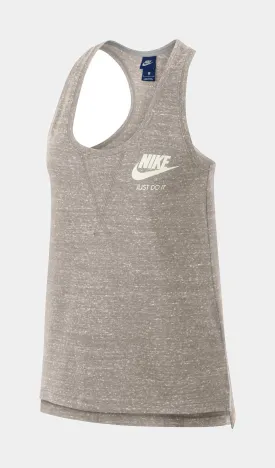 Gym Tank Womens Sleeveless Shirt (Grey)