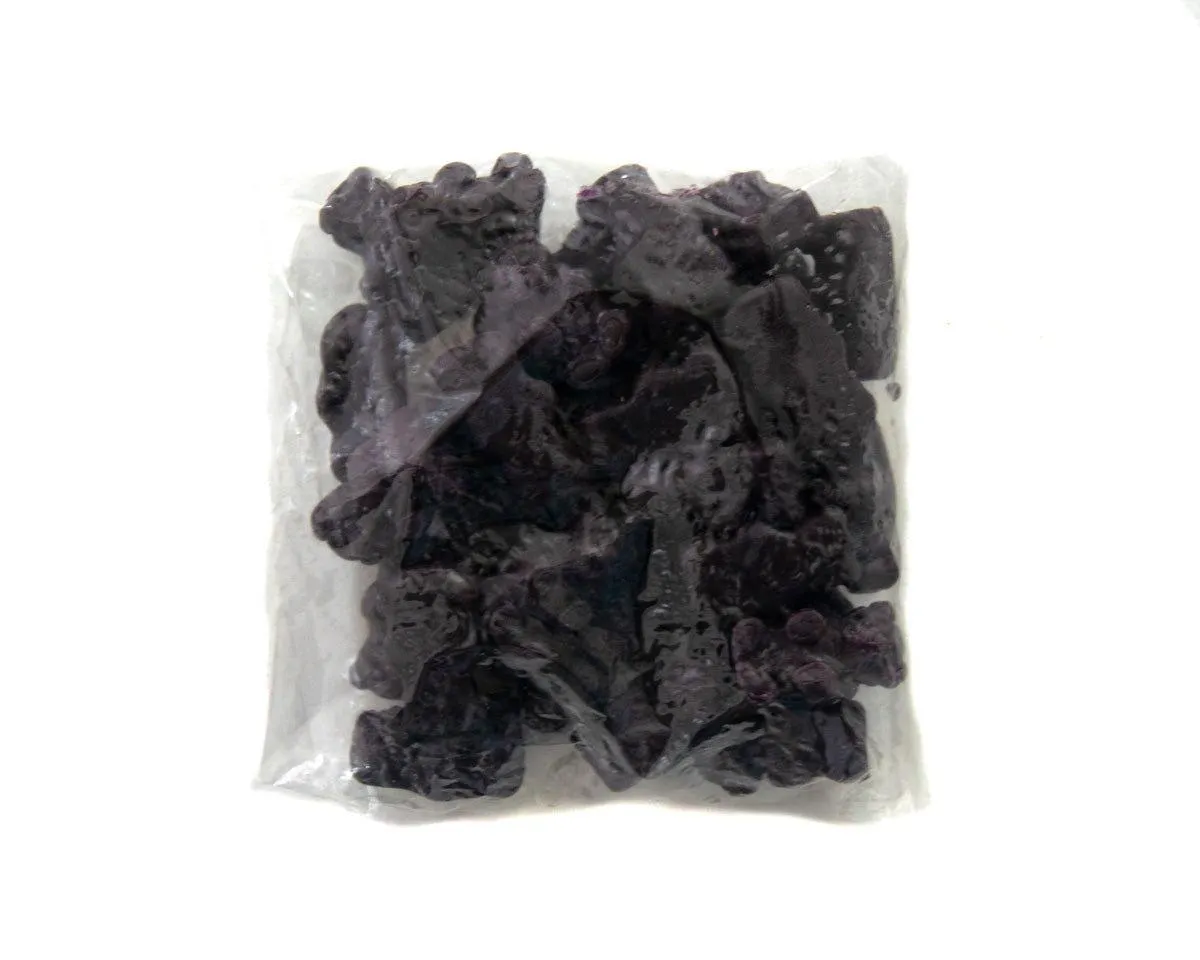 Hand Packed Black Juju Bears 8 oz. Bags