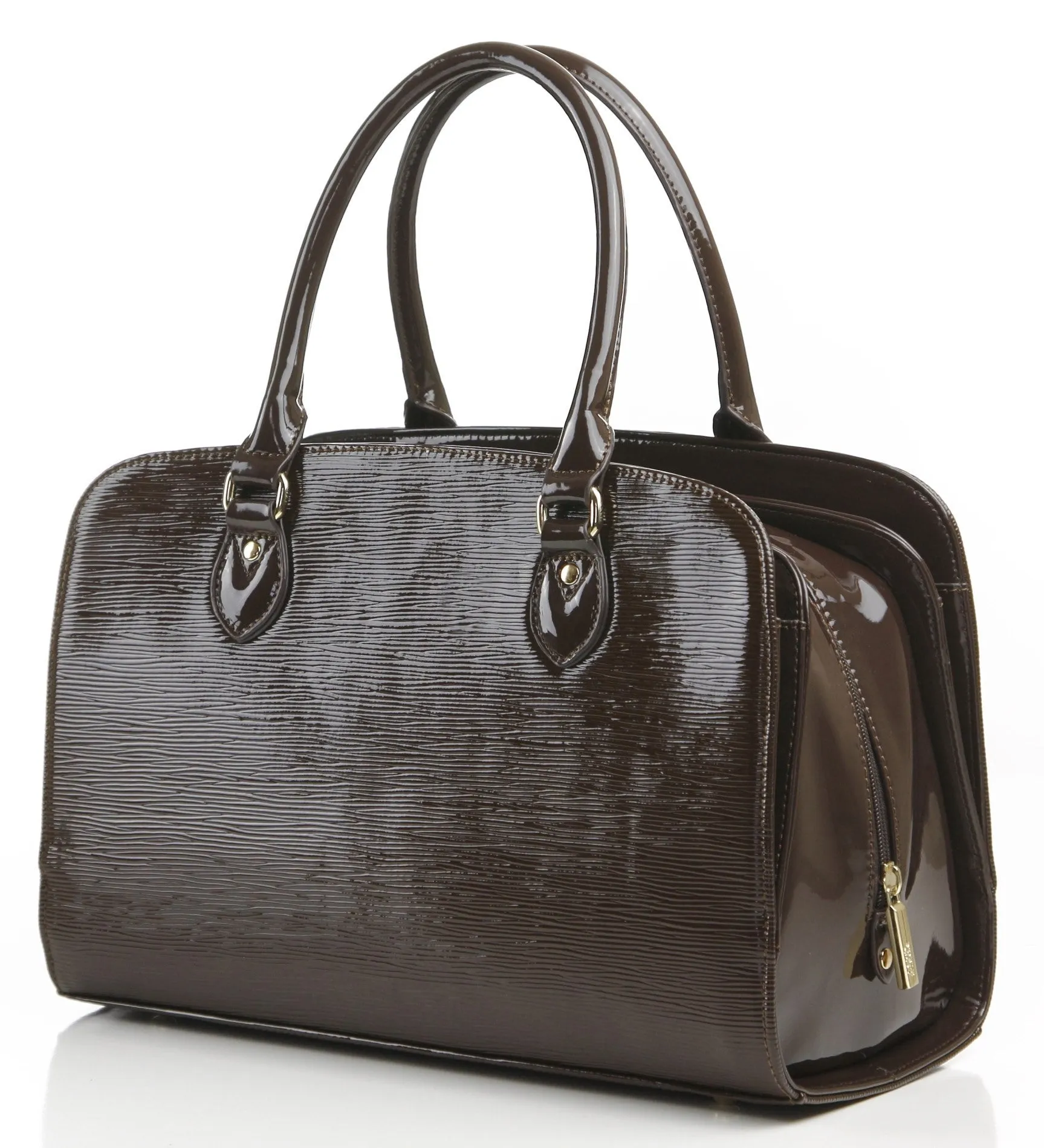 Hi Gloss Constance Satchel Bag