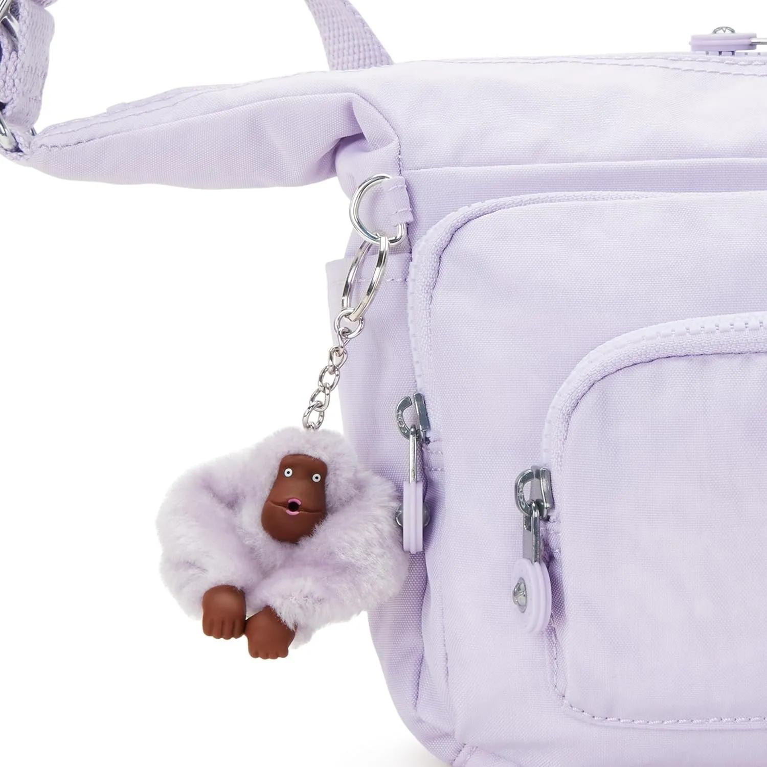 Kipling Women's Erica Crossbody, Jetset Traveller, Small Handbag, Polyester Bag, Lilac Joy