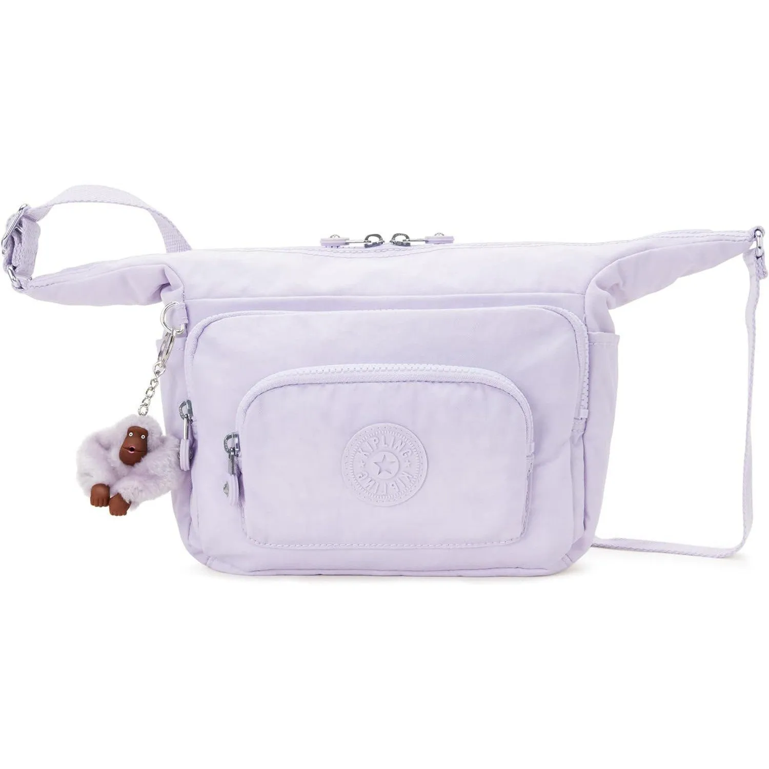 Kipling Women's Erica Crossbody, Jetset Traveller, Small Handbag, Polyester Bag, Lilac Joy