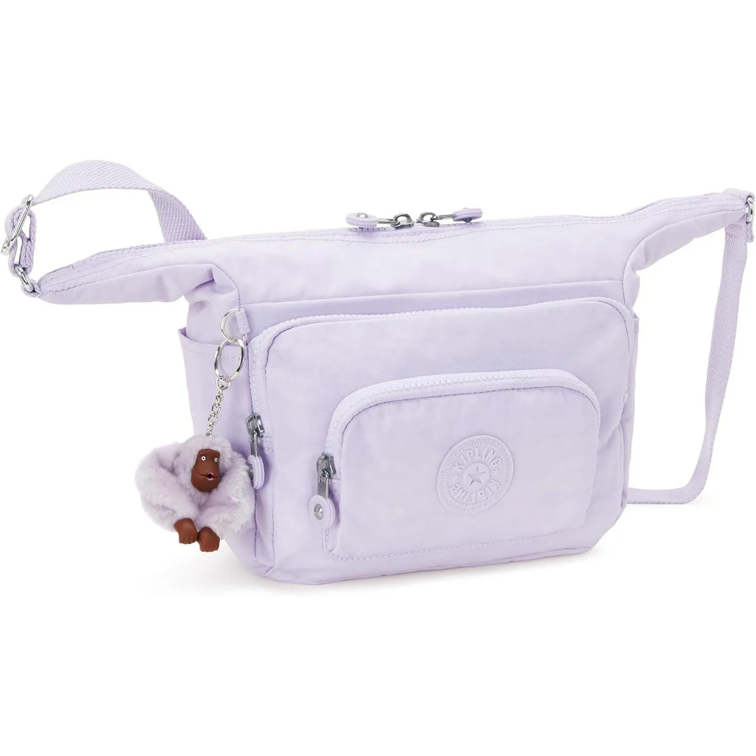 Kipling Women's Erica Crossbody, Jetset Traveller, Small Handbag, Polyester Bag, Lilac Joy