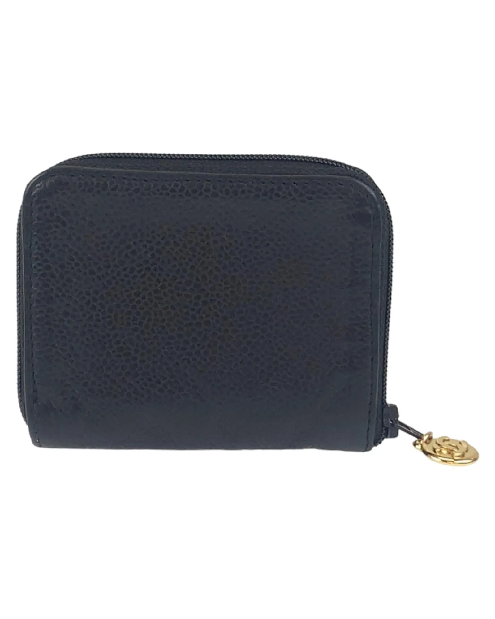 Leather Coin Case in Black for Women by Chanel