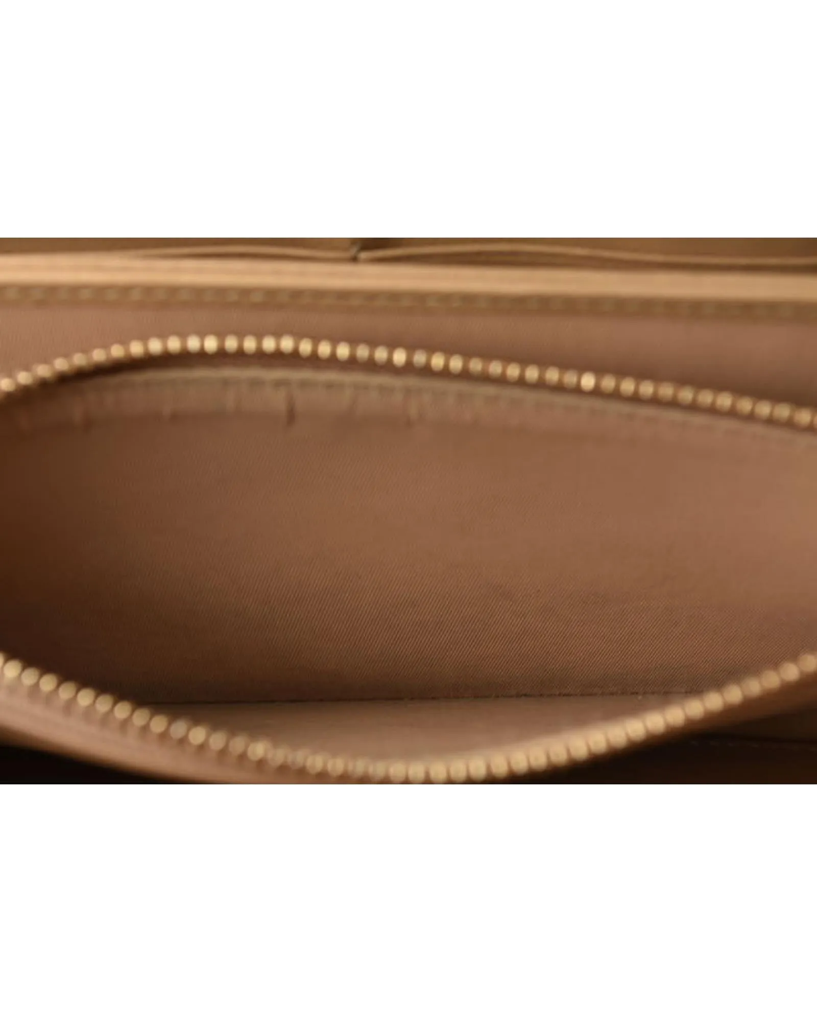 Leather Long Wallet in Beige/Gold by Christian Dior