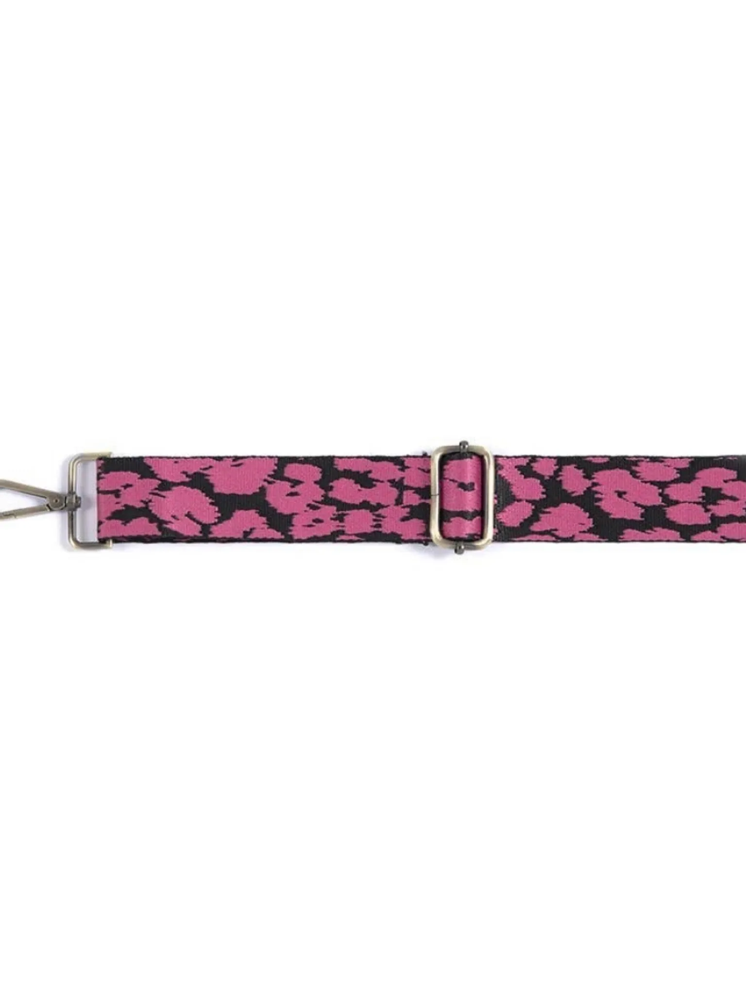 Leopard Guitar Strap - Pink