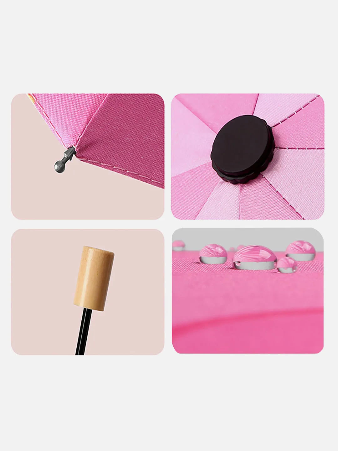 Little Surprise Box 3 fold Pink Umbrella for Kids