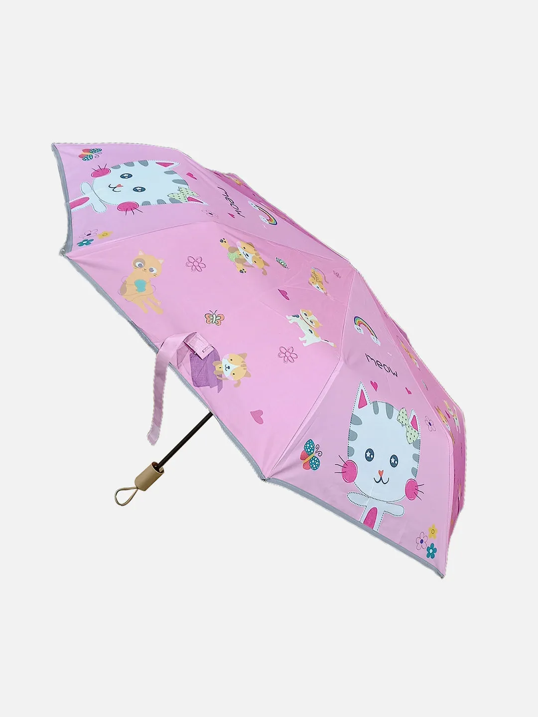 Little Surprise Box 3 fold Pink Umbrella for Kids