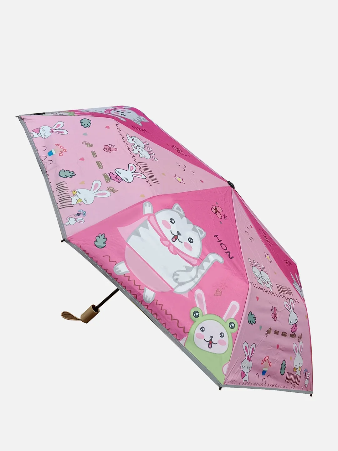 Little Surprise Box 3 fold Pink Umbrella for Kids