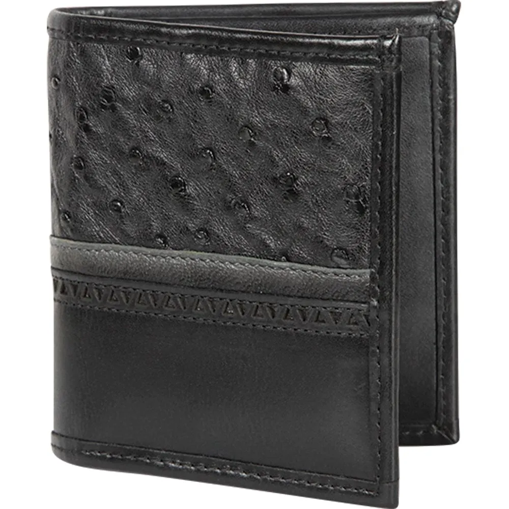 Los Altos Ostrich Skin Wallet CA60305